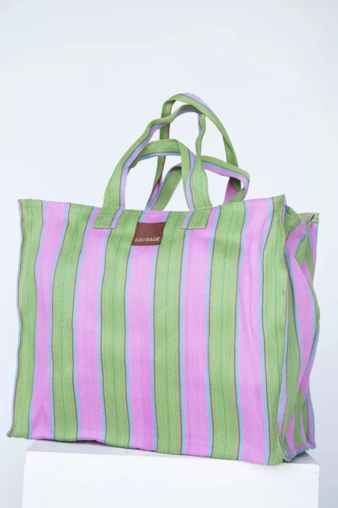 Eau Bags Handbags>Vacay - Soft Pink & Fern
