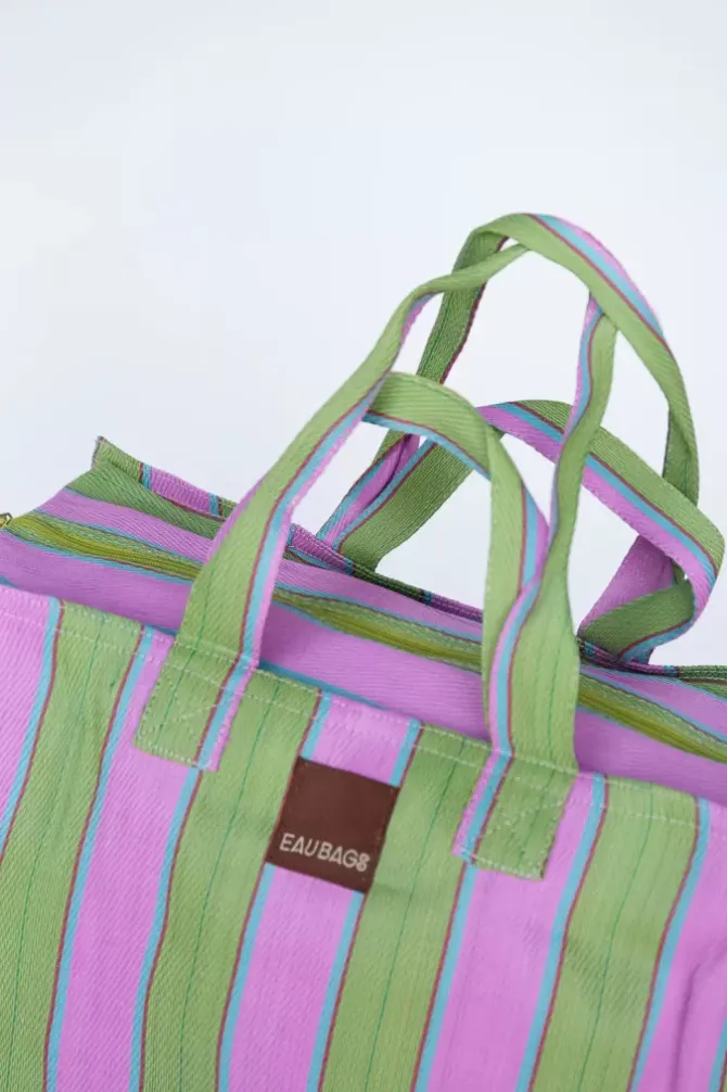 Eau Bags Handbags>Vacay - Soft Pink & Fern