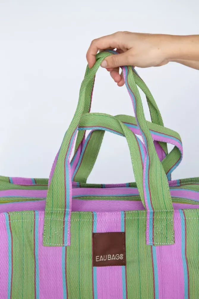 Eau Bags Handbags>Vacay - Soft Pink & Fern