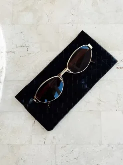Golden Tribe Eyewear>Woven Sunglasses Case - Black