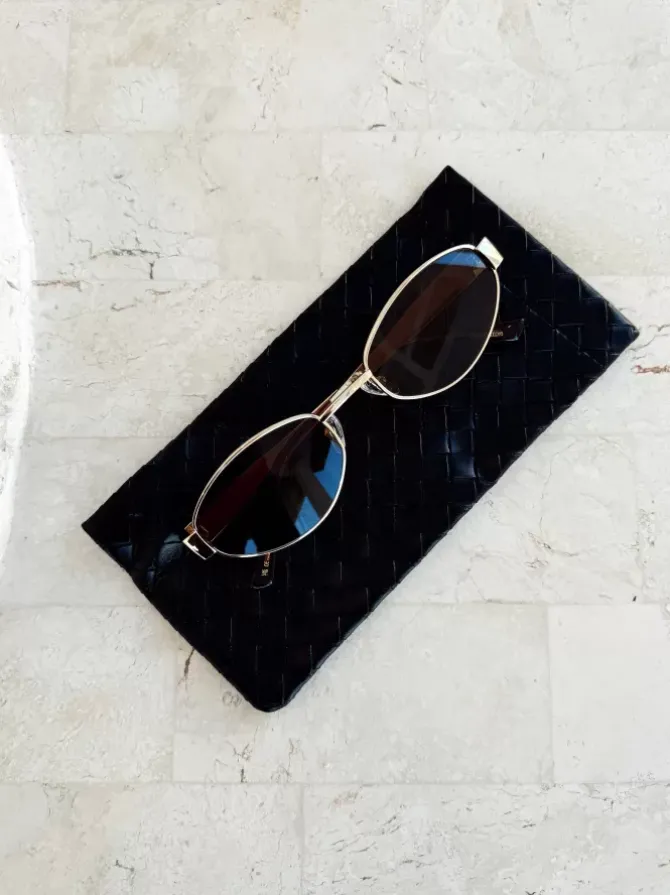 Golden Tribe Eyewear>Woven Sunglasses Case - Black